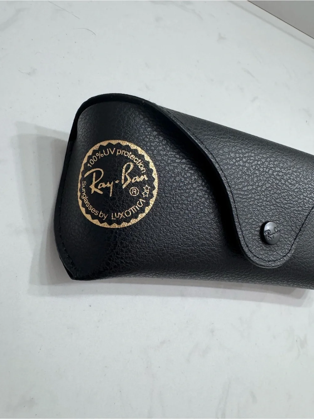 Ray-Ban Unisex Sunglasses Black Frame with Gold Accents